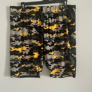 Camouflage biker shorts